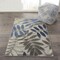 Homeroots 3 x 4 ft. Gray & Blue Leaves Indoor & Outdoor Area Rug 384868 - alternate 7